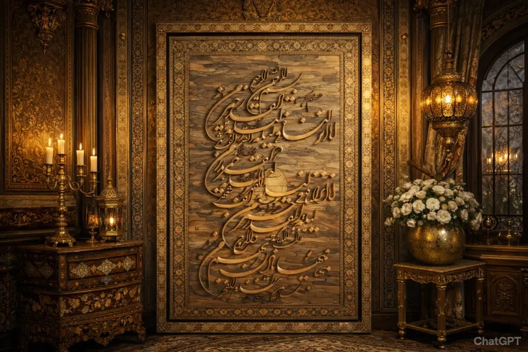 تابلو معرق چوب